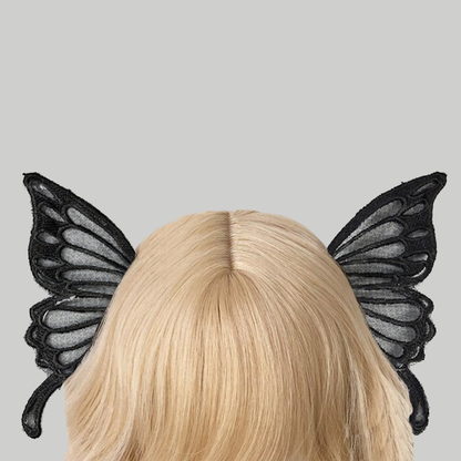 Black butterfly hairclip