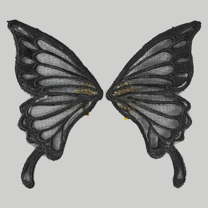 Black butterfly hairclip