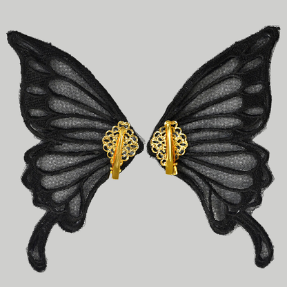 Black butterfly hairclip