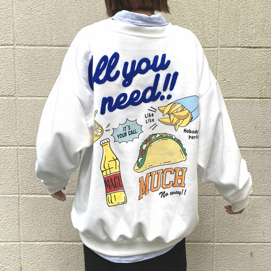 All you need is fries and tacos sweater